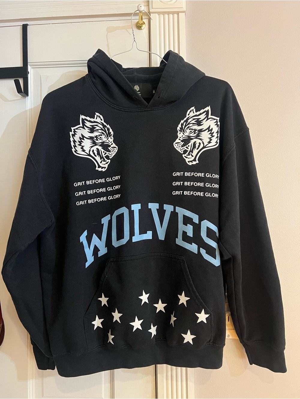 Darc Sport Graphic Hoodie Sweatshirt - Black/Light Blue